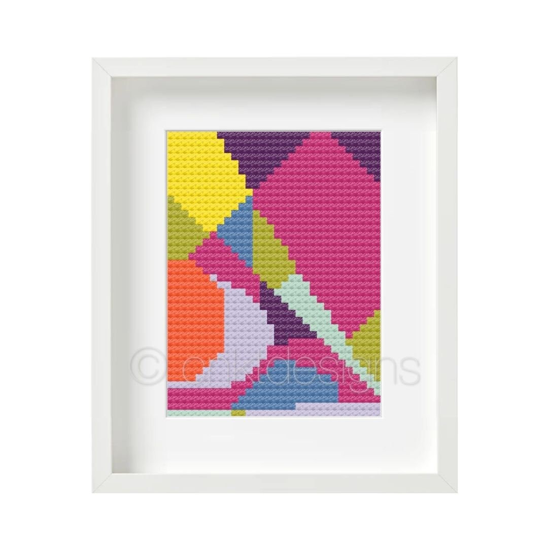Cross Stitch Pattern Doodles Mini 2, Abstract Art Cross Stitch Pattern