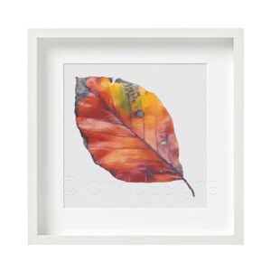 Cross Stitch Pattern Shades of Autumn, Nature Cross Stitch Pattern, Counted Cross Stitch Pattern, Modern Cross Stitch Pattern