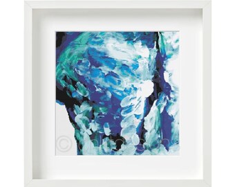 Abstract Breathe Cross Stitch Pattern, Modern Art (PDF Pattern)