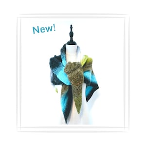 Knitting Pattern A Gathered Triangle Shawl, Digital Pattern, Beginner Friendly