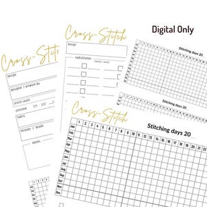 Kreuzstich Projekt Tracker, Log, Planer