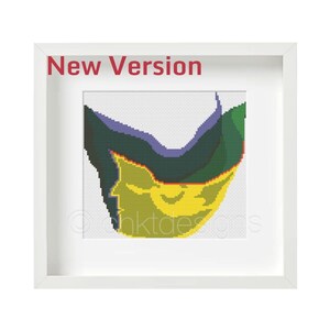Cross Stitch Pattern Broken Cup, Abstract Art Cross Stitch Pattern, Counted Cross Stitch Pattern, Modern Cross Stitch Pattern