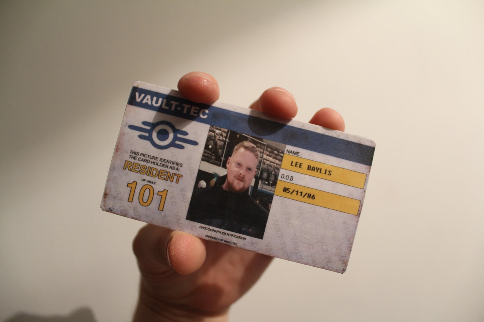 VaultTec ID card Personalised Etsy