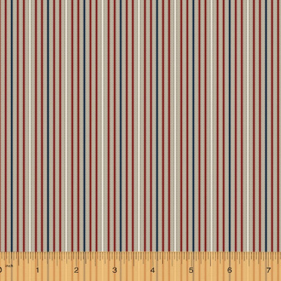 Camilla Windham Fabrics Striking Stripe Khaki | Etsy