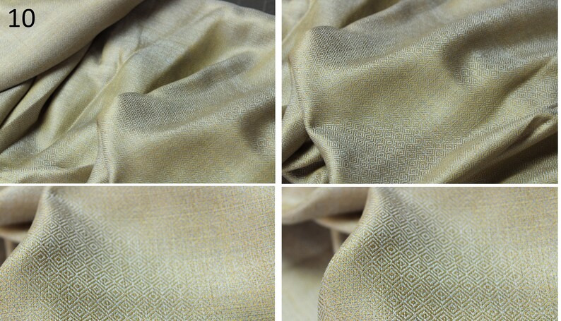 Hand-woven Silk Fabric Textile 100/% Silk Diamond Viking Reenactment historical hand made Yarn 1 m 112 cms