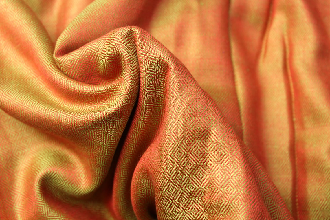 Handwoven Silk Fabric Textile 100 Silk Diamond Viking Etsy