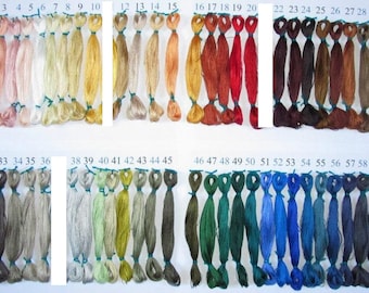 100% Silk Yarns Threads 60/2NM 40 meters skein PRICE FOR 1 SKEIN