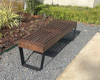 Mid Century Modern Park Bench