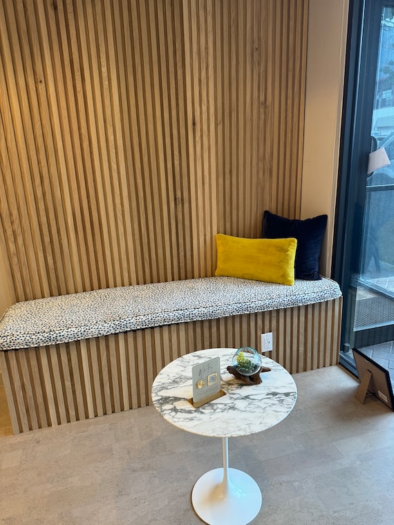 Custom Solid Wood Slatted Wall Panels – Modern Indoor & Outdoor Feature Wall