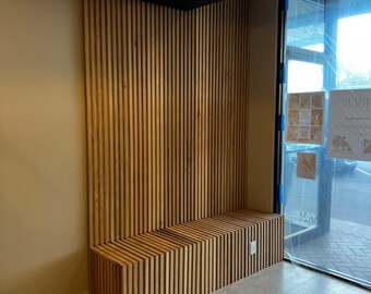 Slatted wall panels