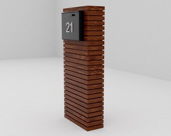 Modern Mailbox, Mid-Century Modern, Wood Mailbox, Modern