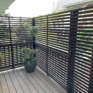Ipe Hardwood Modern Privacy Trellis - Custom Order Now!