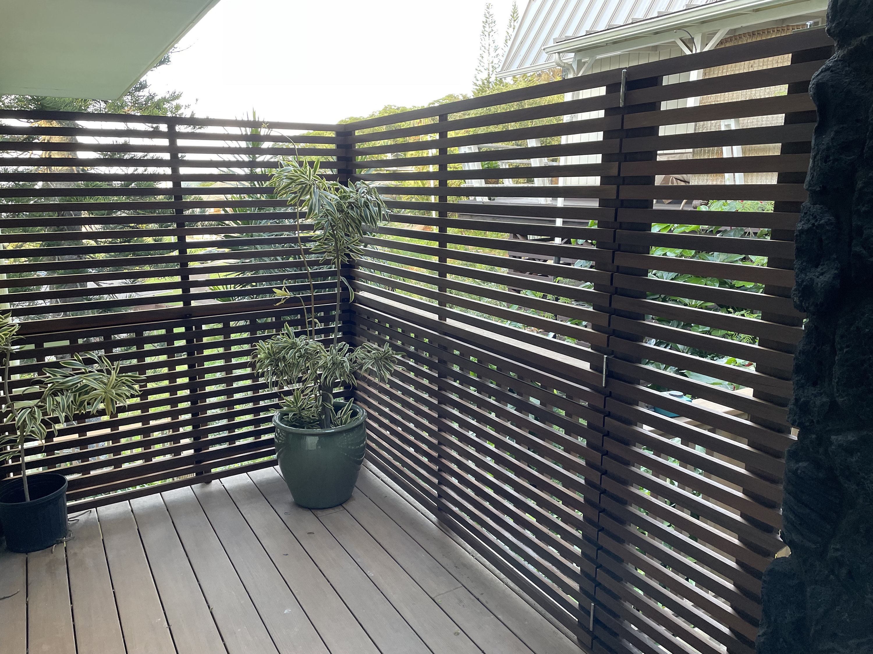 Ipe Hardwood Modern Privacy Trellis - Custom Order Now! - Etsy, image size:3000x2250