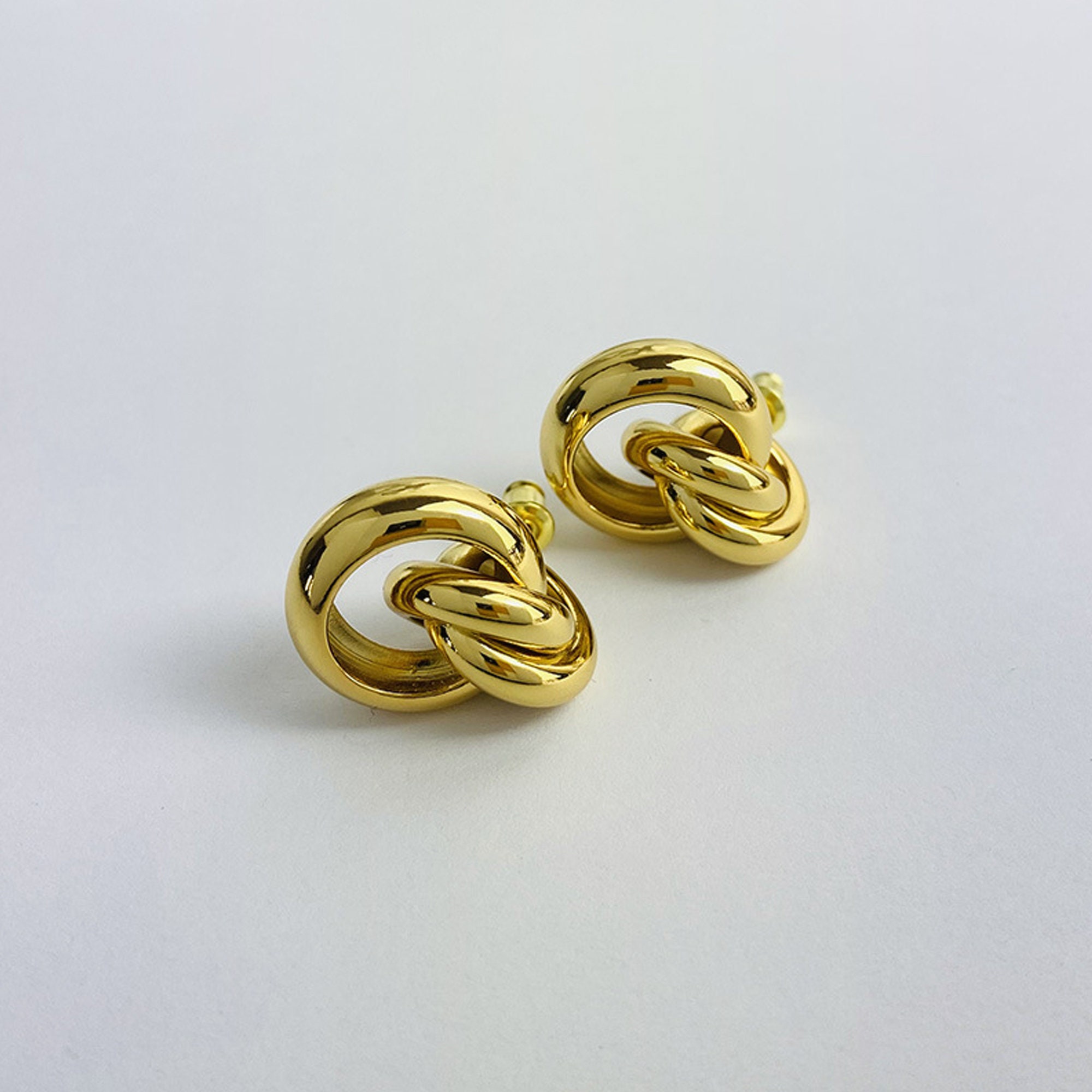 knoten ohrringe gold