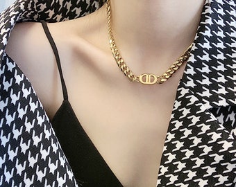 dior gold chain