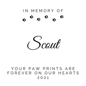 Pet Memorial Candle, Pet Sympathy, Gift for Pet Memorial, Pet Loss, Dog Loss, Cat Loss image 4