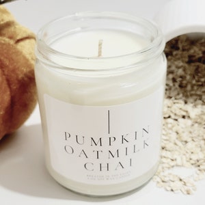 Pumpkin Chai Candle Cozy Fall Candles for Fall Gifts Personalized Hostess Gift Thanksgiving Decor Natural Soy Candles image 2