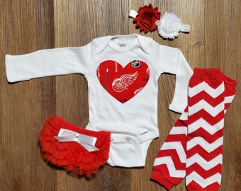 Red Wings Baby Bloomers Set