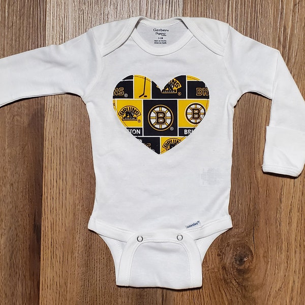 Bruins Heart Onesie