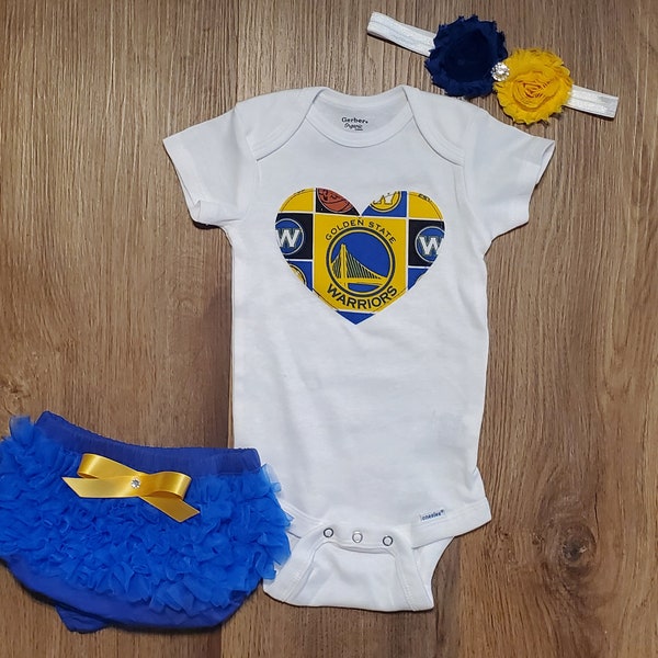 Warriors Baby Bloomers Set