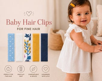 細い髪の赤ちゃんや幼児向けのヘアクリップ｜ベビーシャワーや誕生日プレゼント
