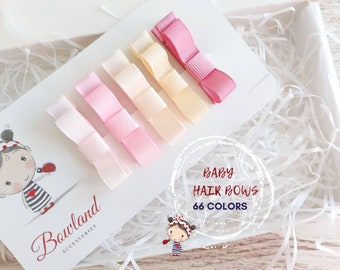 Fiocchi per capelli per bambini, fermagli per capelli per bambini, fermagli per capelli completamente foderati, fermagli per capelli con frange, mini fermagli per capelli, mollette per bambini, regalo per bambina, regalo per baby shower