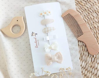 Set strik- en haarspeldjes voor baby's en peuters | Cadeau voor pasgeborenen en babymeisje | Cadeau kraamcadeau