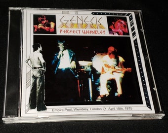 Genesis Live 2 CD set Perfect Wembley 1975 in London England Phil Collins Steve Hackett Peter Gabriel