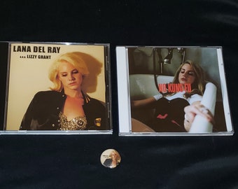 Lana Del Rey 2 CD Unreleased Albums Lana Del Ray AKA Lizzy Grant + No Kung Fu Demos Pre 1st Album + Free 1&quot; Button Pin