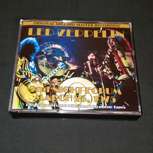 Led Zeppelin Live 3 CD Set Mike Millard LostFound 2nd Night Forum Inglewood 1975