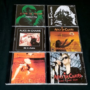 Alice In Chains Bundle 6X 1 CD Heroin Bad Dream Hollywood Toronto HI Last Show