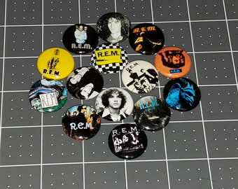 14 REM R.E.M. Buttons 1 Inch Pin Mini Vinyl LP Buttons Murmur Chronic Town