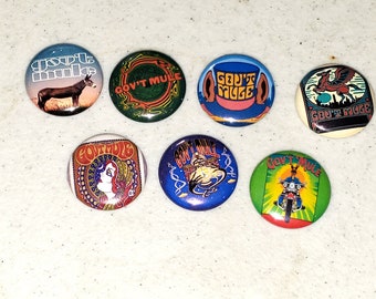 7 Gov't Mule Buttons 1 Inch Button Pin Pins Warren Haynes Allman Brothers Band Hat Dub - LOT C