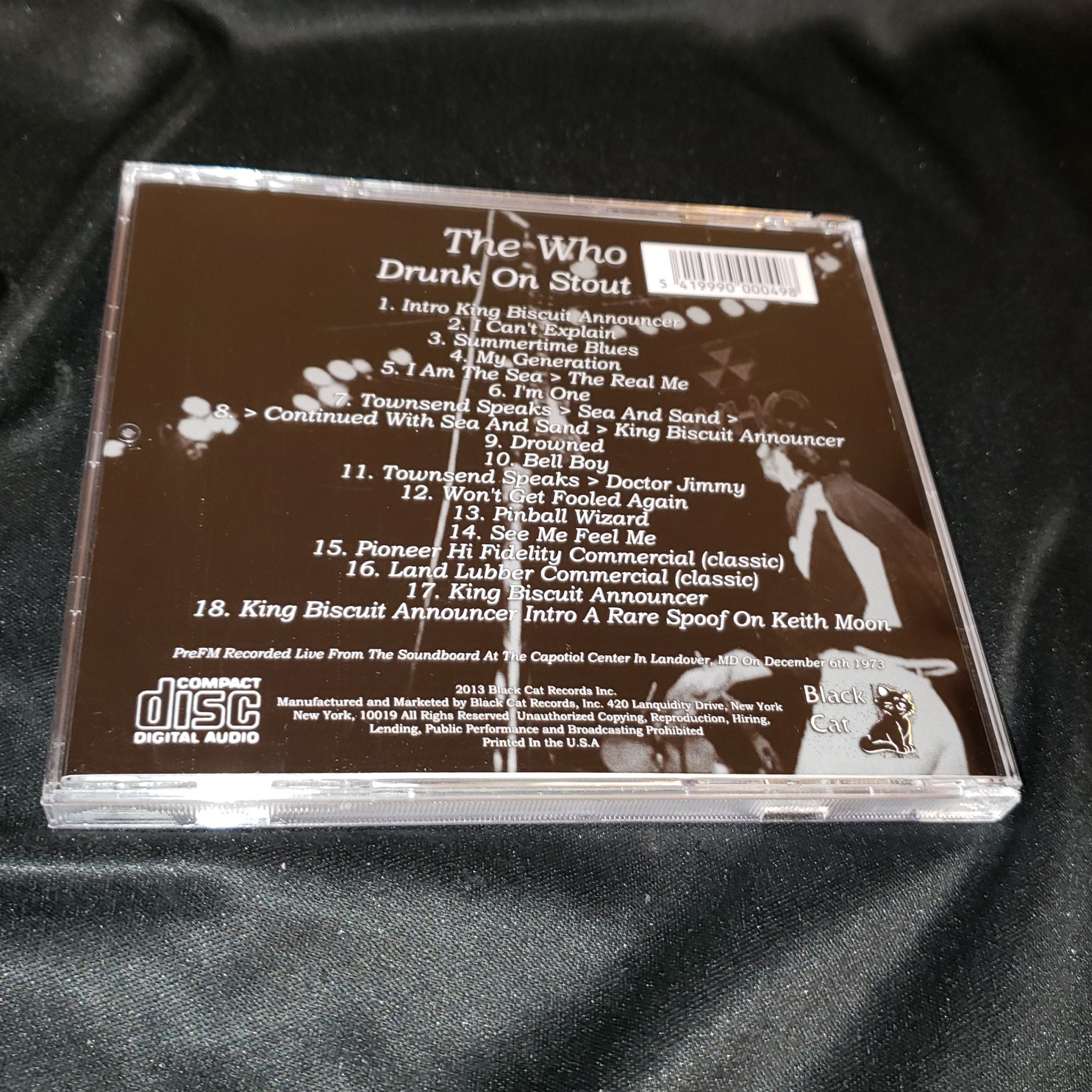 The Who Live CD Drunk on Strout in Landover 1973 FM Broadcast - Etsy