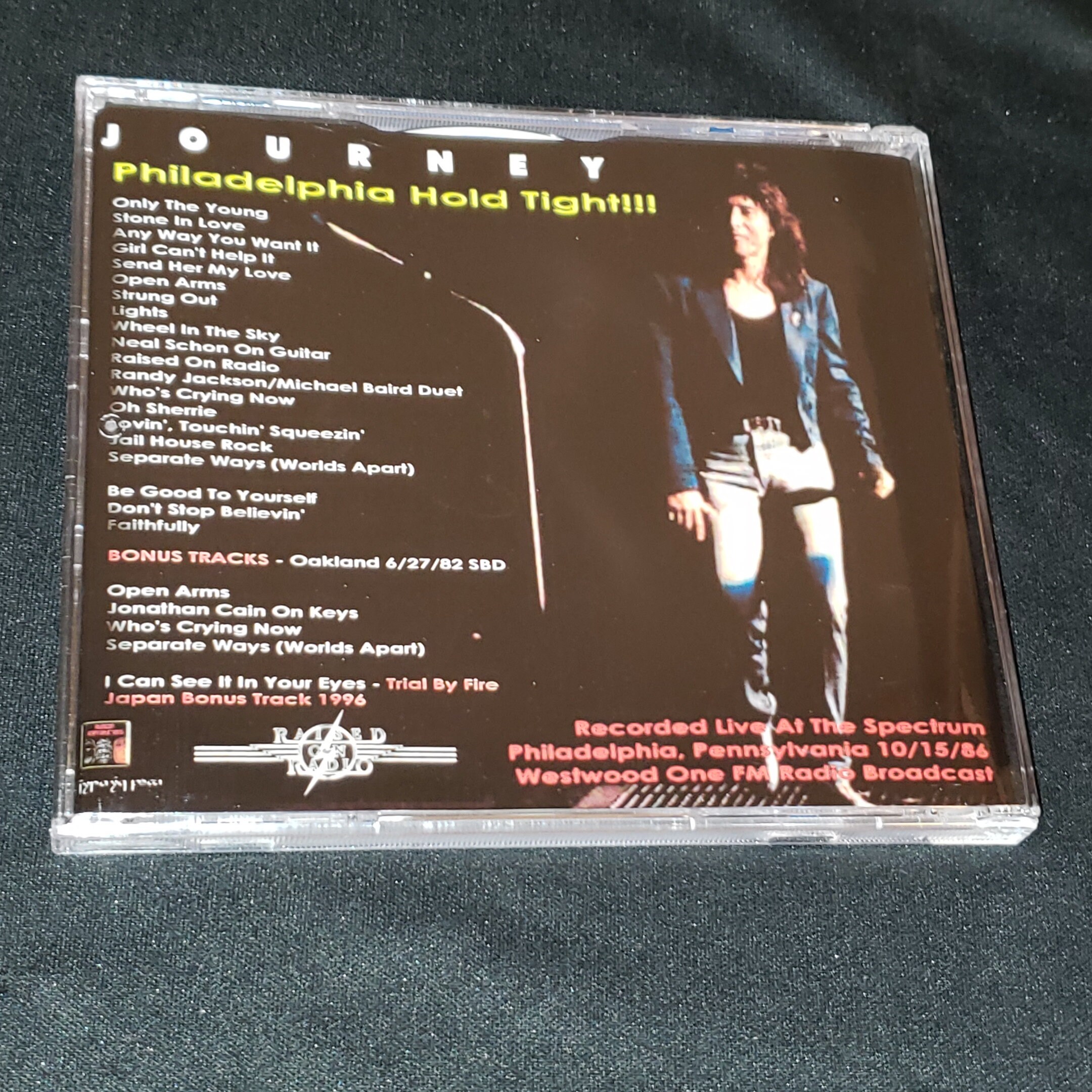 Journey Live 2 CD Set Philly Hold Tight Live in Philadelphia 1986