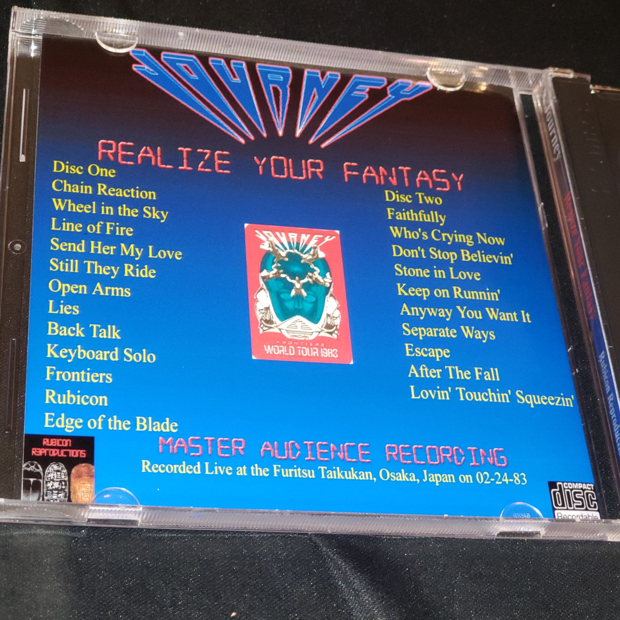 Journey Live 2 CD Set Realize Your Fantasy Live in Osaka, Japan