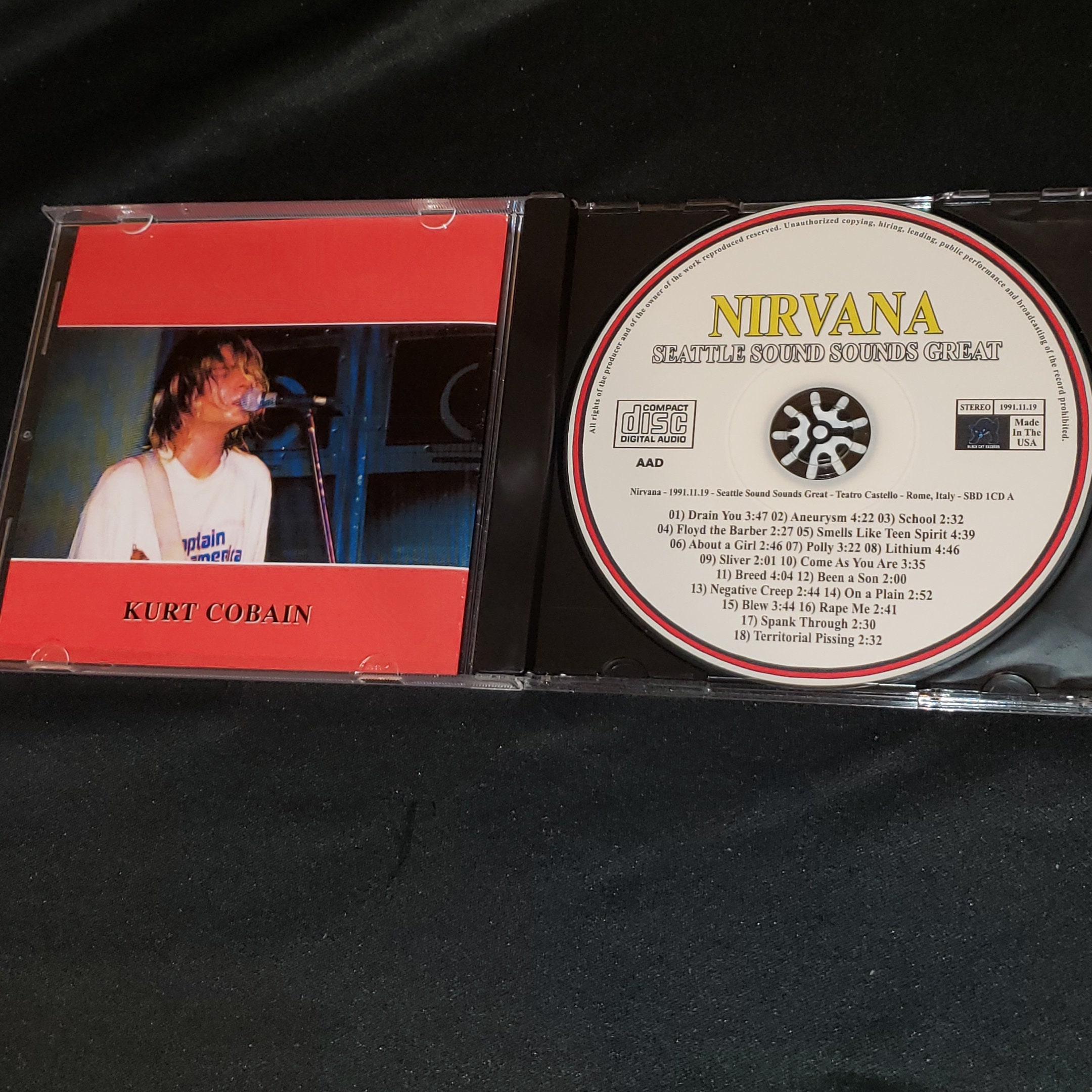Nirvana Live 1 CD 1991 Seattle Sound Sounds Great Live in Nirvana Live 1 CD 1991 Seattle Sound Sounds Great Live in
