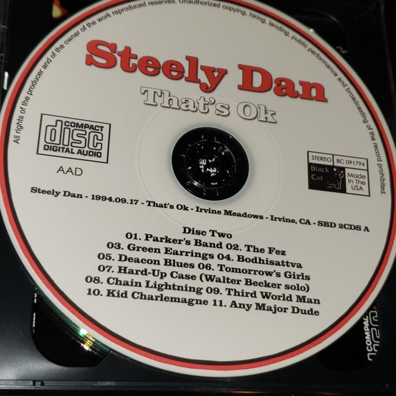 Steely Dan 2 CD That's Ok Live in Irvine Meadows Irvine, CA 1994