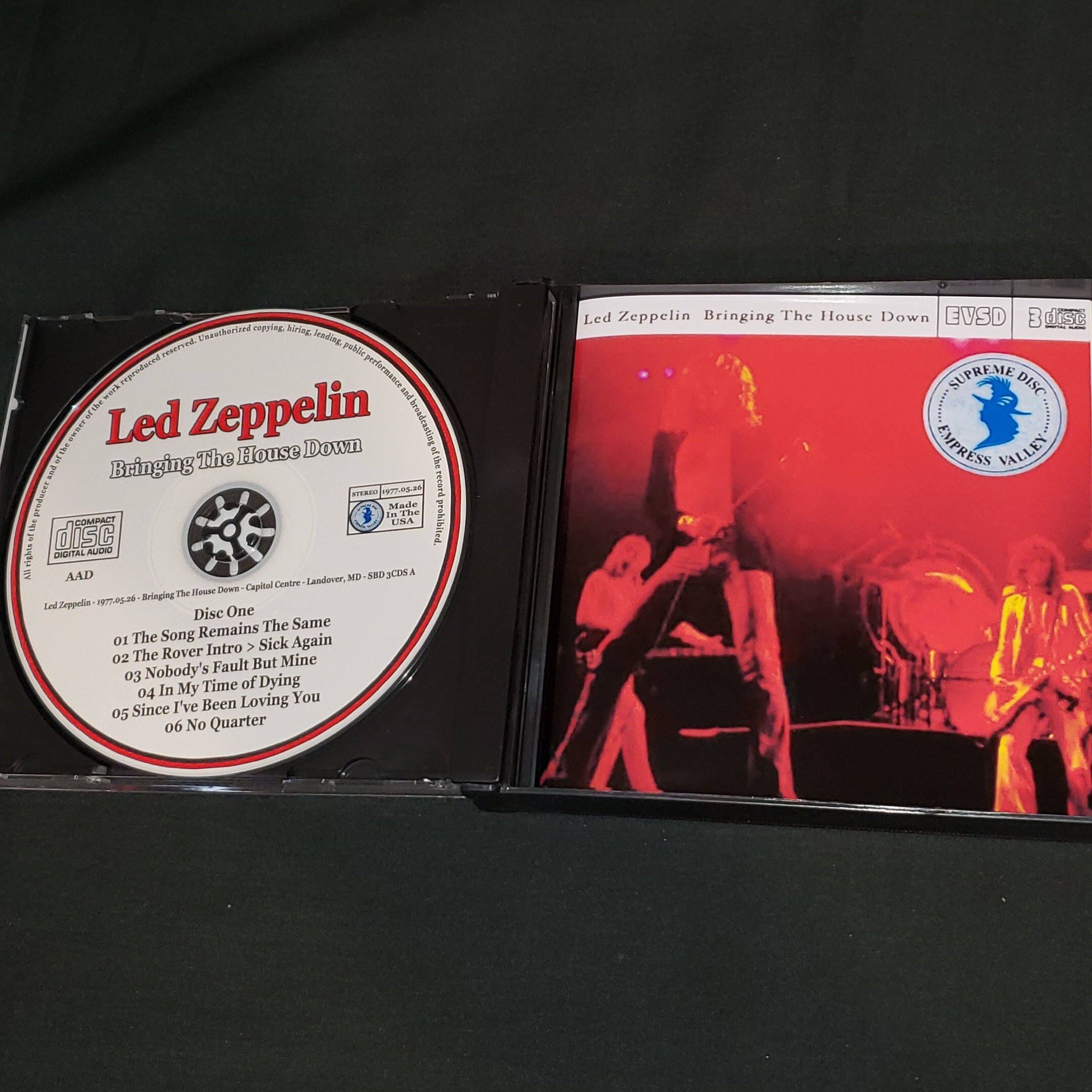 Led Zeppelin 3 CD Set Bringing the House Down Live 1977 in 