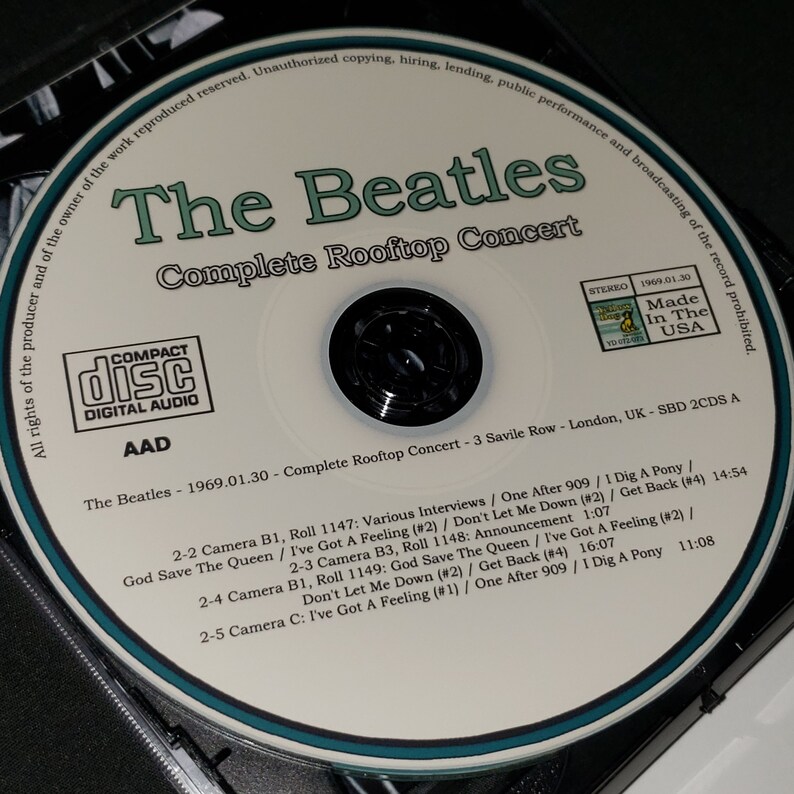 Beatles Rooftop Cd The Beatles 2 CD Complete Rooftop Concert Abbey Road Rooftop 1969 ...