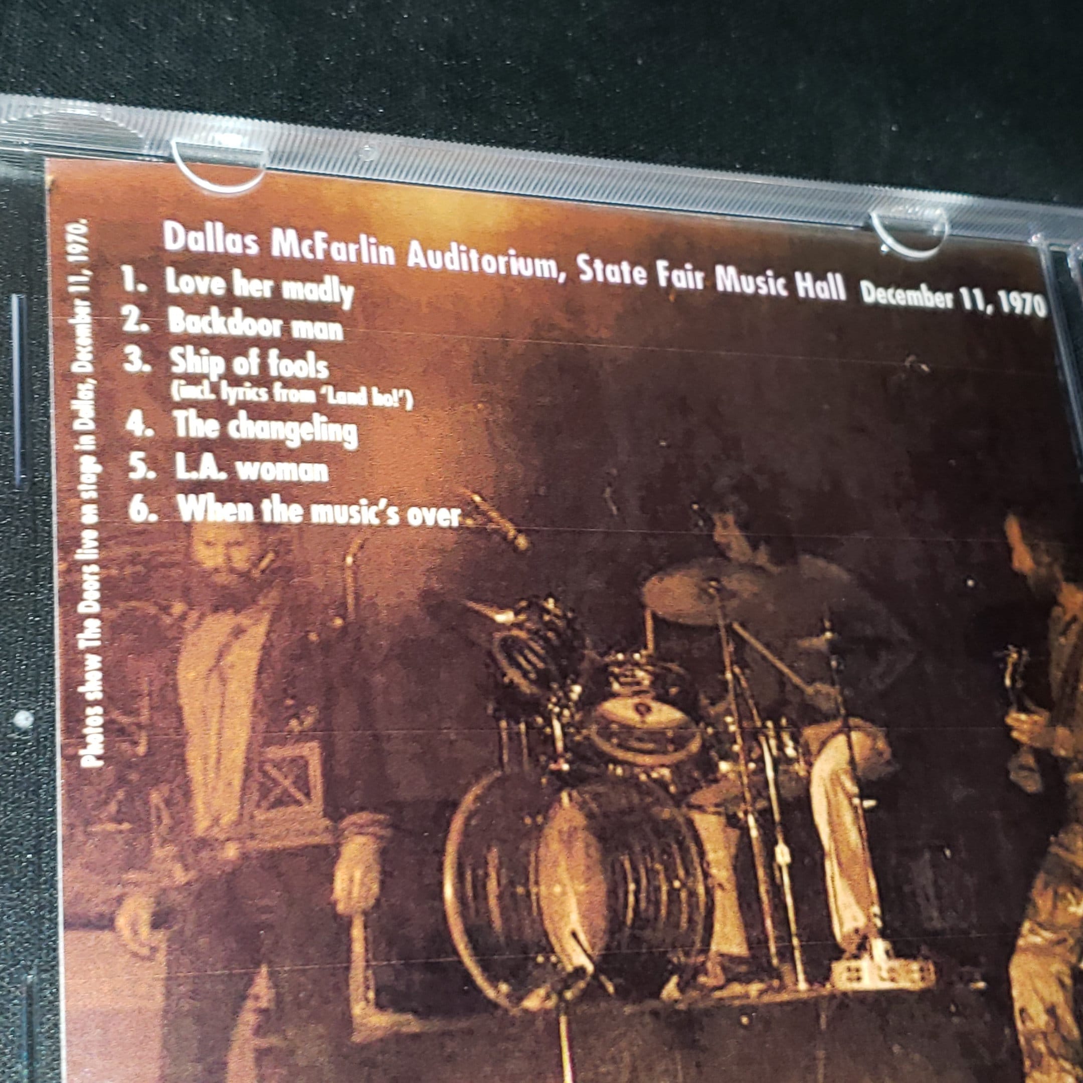 The Doors 1 CD Live in Dallas TX 1970 Jim Morrison 2nd to Last