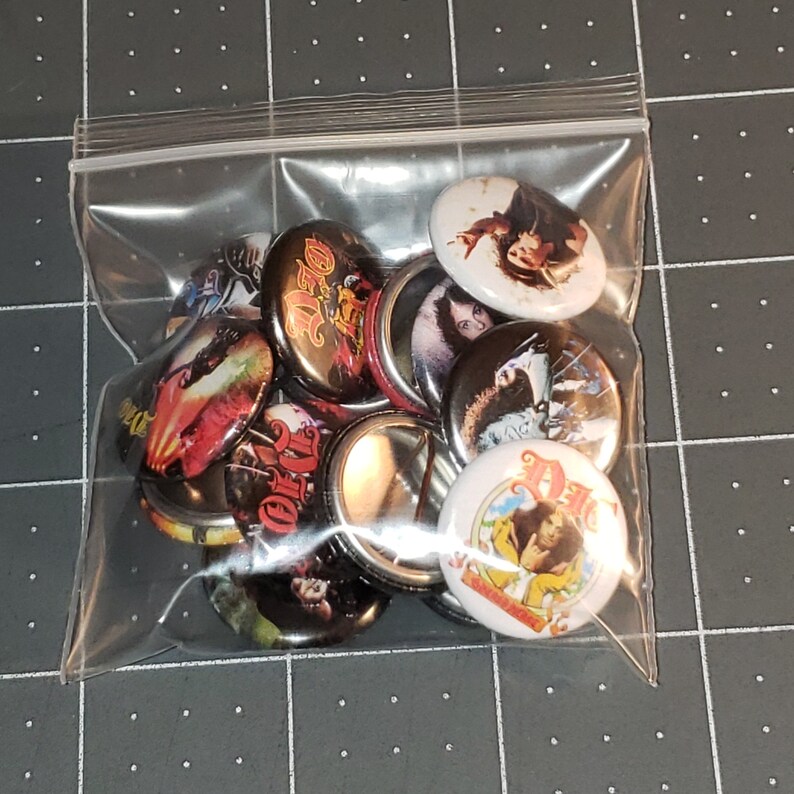 14 DIO Buttons Pin Buttons Mini Vinyl LP Covers 1 Inch Pins Ronnie ...