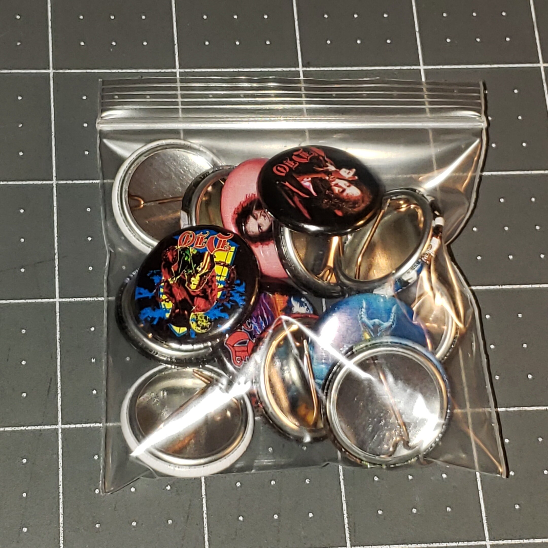 14 DIO Buttons Pin Buttons Mini Vinyl LP Covers 1 Inch Pins Ronnie ...