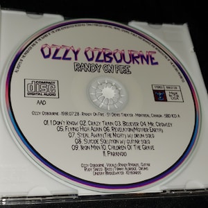 ozzy osbourne montreal 1981 setlist