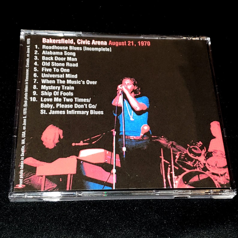 The Doors CD Live in Bakersfield 1970 Jim Morrison Great Sound Etsy
