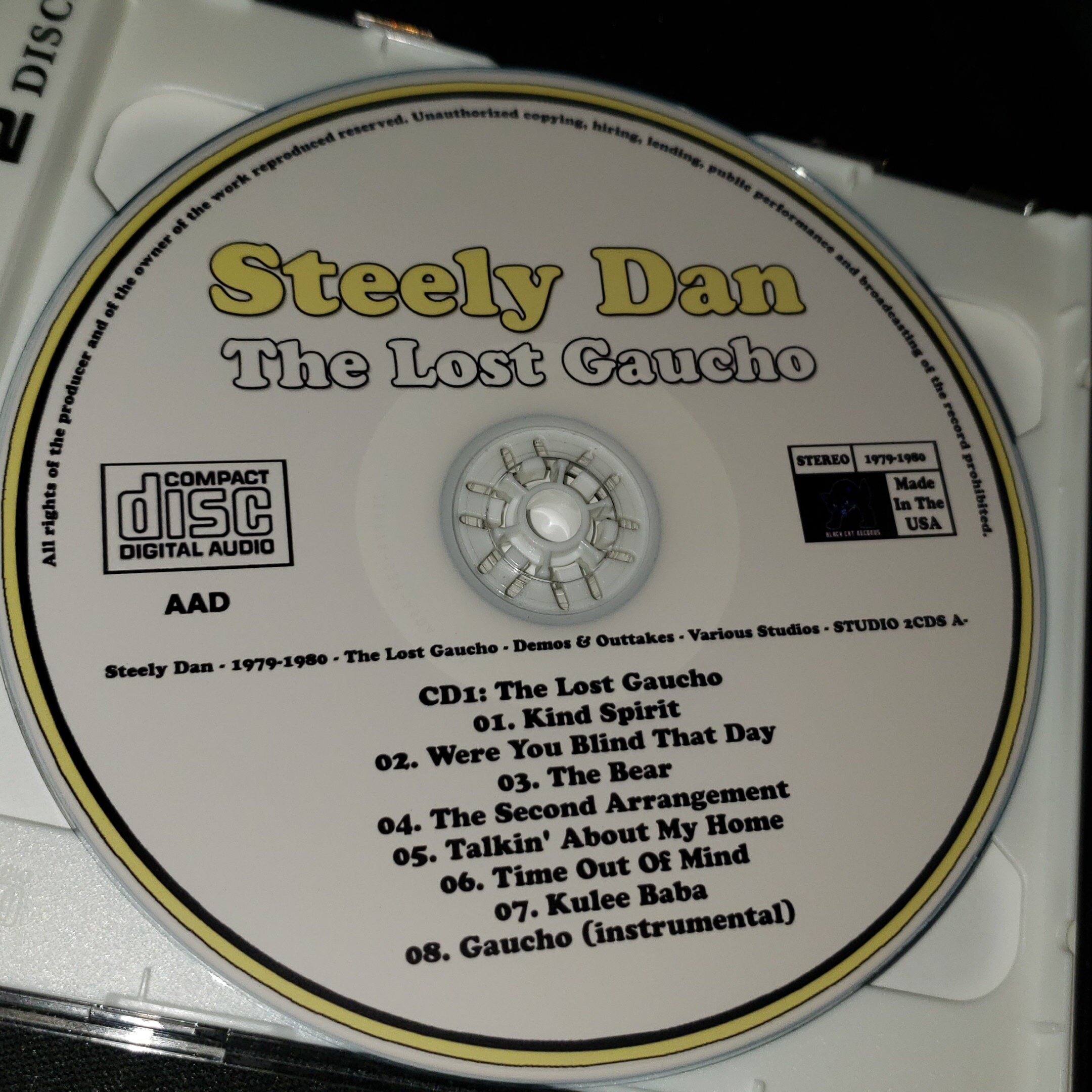 Steely Dan 2 CD the Lost Gaucho Studio Demos and Outtakes 1979