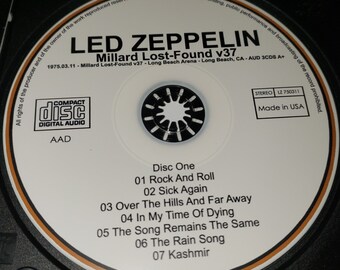 Led Zeppelin Live 3 CD Set Mike Millard Lost and Found V37 Long