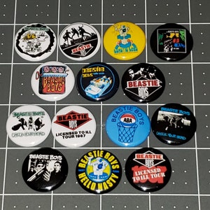 14 Beastie Boys Buttons Pin Buttons Mini Vinyl LP Covers 1 Inch Check Your Head Lot A