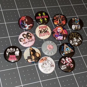 14 Pink Floyd Buttons 1 Inch Mini Vinyl LP Button Pins Gilmour The Wall Lot B