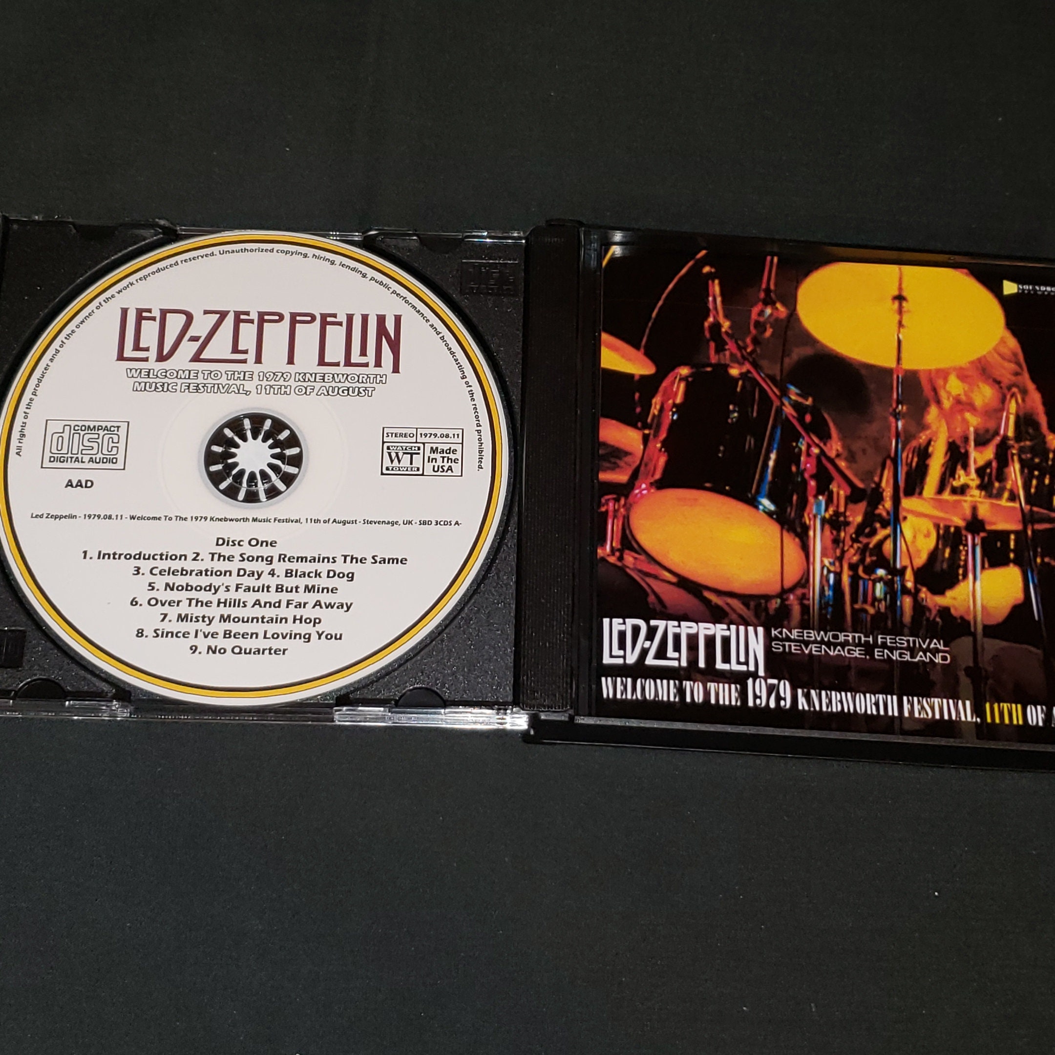 Led Zeppelin 3 CD Set Welcome to 2nd Weekend Knebworth Festival